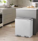 Pedaalemmer 60L Duo – Afvalscheiding met Softclose Deksel, Huis en Inrichting, Woonaccessoires | Prullenbakken, Verzenden, Nieuw