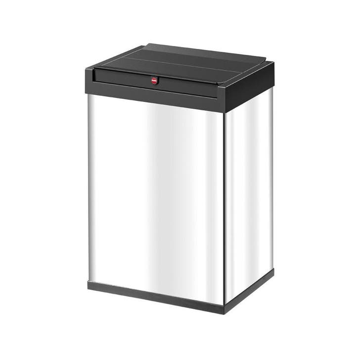 Hailo Big-Box Swing 35 - RVS/Zwart, Huis en Inrichting, Woonaccessoires | Prullenbakken, Nieuw, Verzenden