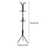 Metalen Jas- en Hoedenstandaard met 10 Haken – Organizer, Verzenden, Nieuw