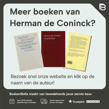 GEDICHTEN / 3DE DRUK (DE CONINCK) 9789029509336, Boeken, Gedichten en Poëzie, Verzenden, Zo goed als nieuw, Herman de Coninck
