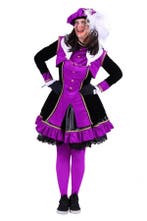 Dames Pietenpak Graciosa Paars-Zwart - XXL, Verzenden, Nieuw