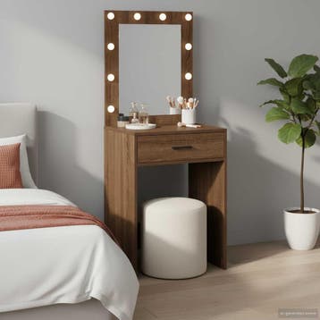 vidaXL Plafondtafel Bruin Eiken 50 x 41 x 135 cm Bewerkt, Huis en Inrichting, Verzenden, Nieuw