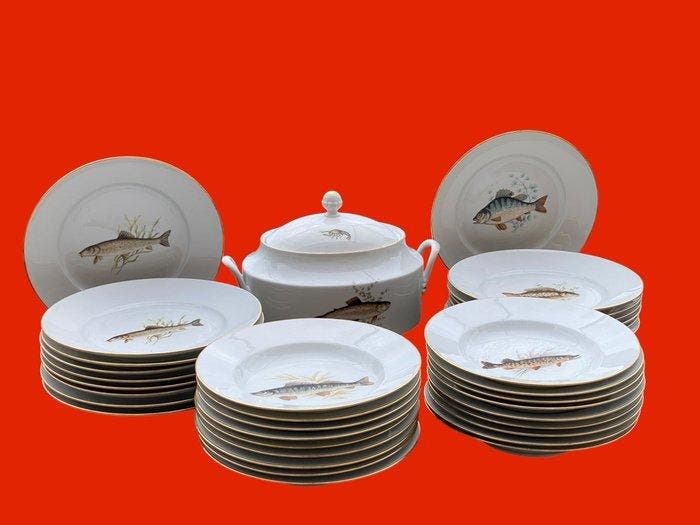 Richard Ginori - Tafelservies (36) - Porselein - ZEER, Antiek en Kunst, Antiek | Meubels | Tafels