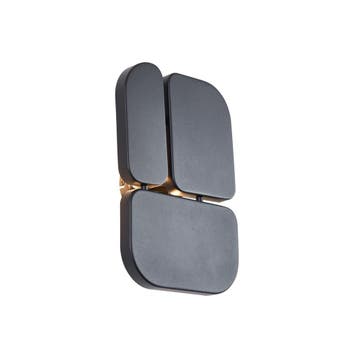 Design wandlamp zwart 3-lichts - Planes, Verzenden, Nieuw, Metaal, Design