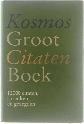 GROOT CITATENBOEK - Zz Kosmos 9789021518015, Verzenden, Zo goed als nieuw, Zz Kosmos