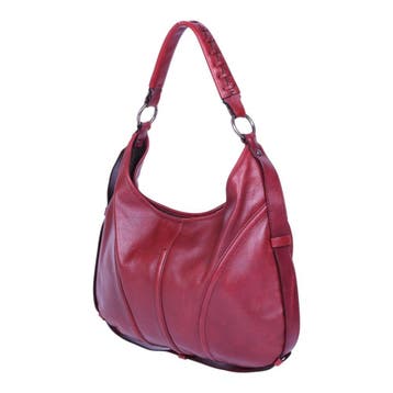 Yves Saint Laurent Leren Hobo Schoudertas - Bordeaux, Verzenden, Zo goed als nieuw