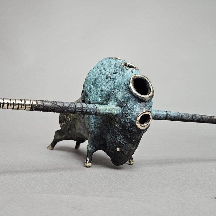 Dariusz Zielinski - The Bull - bronze sculpture), Antiek en Kunst, Kunst | Designobjecten