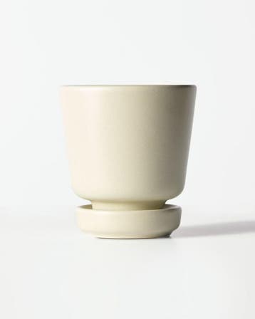 HEMA Bloempot 8x8cm keramiek wit, Verzenden