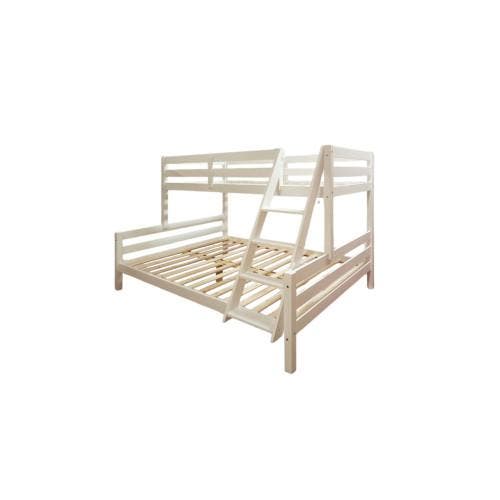 Massief houten drie persoons stapelbed, Huis en Inrichting, Slaapkamer | Stapelbedden en Hoogslapers, Nieuw, Ophalen of Verzenden