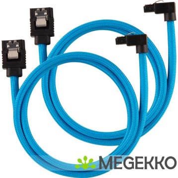 Corsair CC-8900285 SATA-kabel 2 stuks 0,6m, haaks Zwart,, Computers en Software, Pc- en Netwerkkabels, Verzenden, Nieuw