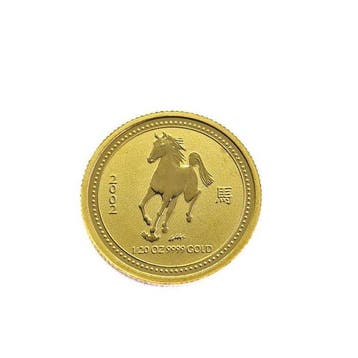 Australië. 5 Dollars 2002 Year of the Horse 1/20 Oz.