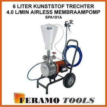 4,0 l/min Airless membraampomp verfpomp spuitmachine spuiten, Ophalen of Verzenden, Nieuw