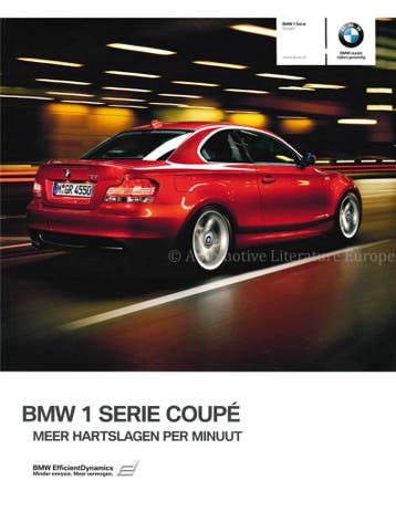 2010 BMW 1 SERIE COUPÉ BROCHURE NEDERLANDS, Nieuw, BMW, Author
