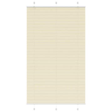 vidaXL Plissé rolgordijn 110x200cm stofbreedte 109,4cm, Huis en Inrichting, Verzenden, Nieuw, Crème