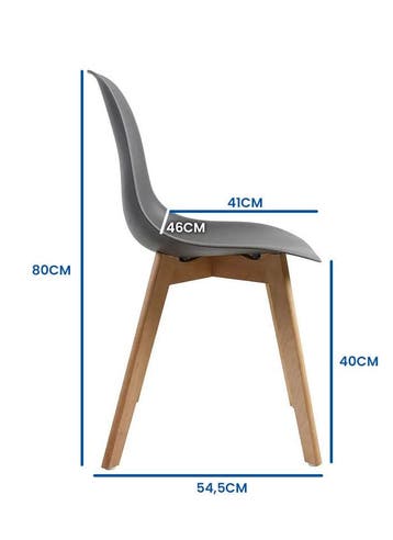 Grijze Eettafel Stoelen 6 | Modern | A-kwaliteit, Huis en Inrichting, Stoelen, Kunststof, Nieuw, Ophalen of Verzenden, Vijf, Zes of meer stoelen