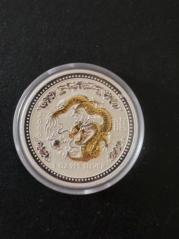 Australië. 1 Dollar 2000, Luna I, 1 Oz (Zonder minimumprijs)