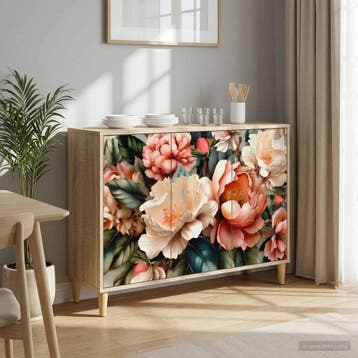 vidaXL Dressoir BORNE Sonoma 102 x 33 x 75 cm Bewerkt hout, Verzenden, Nieuw, Overige houtsoorten, Minder dan 50 cm
