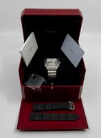 Cartier Santos Large - White Dial - Titanium - WSSA0089, Nieuw, Polshorloge