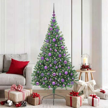 vidaXL Kunstmatig Voorverlicht Kerstboom met 300 LED Groen, Verzenden, Nieuw