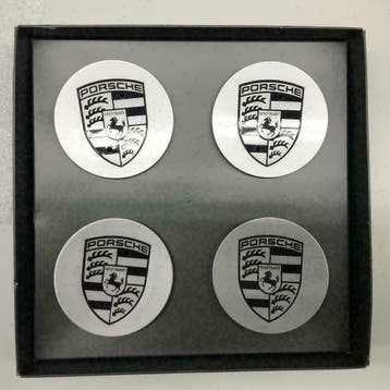 Porsche originele velg emblemen (NIEUW), Ophalen, Nieuw, Porsche