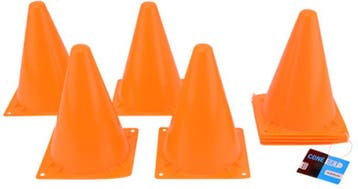 Oranje Pionnen 18cm (4 stuks) | Sportline - Buitenspeelgoed, Verzenden, Nieuw