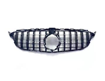 Grille voor C-Klasse W205 | GT-R Black Style | 18-23, Voor, Mercedes-Benz, Nieuw, Ophalen of Verzenden