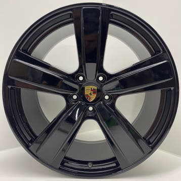 Porsche Cayenne E3 22 Exclusive Design Sport zwart + banden, Ophalen, Gebruikt, Banden en Velgen, Overige maten