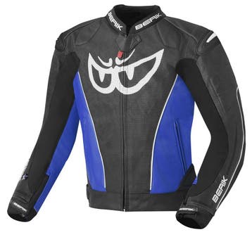 Berik Street Zwart Blauw Leren Motorjas, Nieuw met kaartje, Jas | leer, Berik, Heren