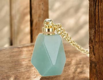 Gedenk hangers mini urn van edelsteen Aventurine met RVS..., Ophalen of Verzenden, Nieuw, Kraal