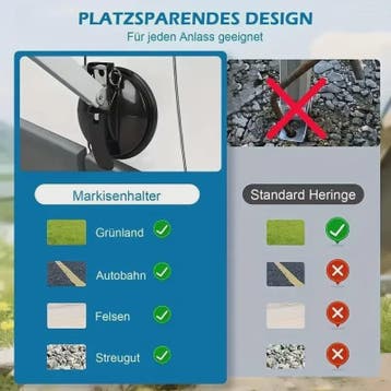 Zware Zuignappen Zwart - Set van 1, 2 of 4 - Voor Luifels, T, Verzenden, Nieuw