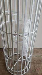 Vogelkooi Large met 5 glaasjes Wit 90 cm, Ophalen of Verzenden, Nieuw