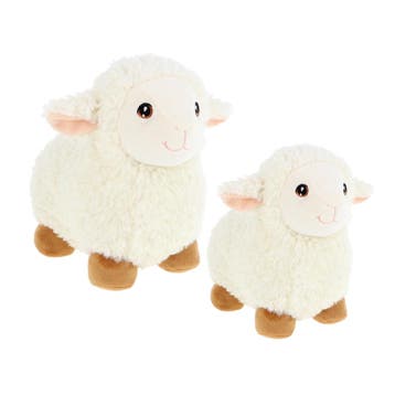 Keel Toys schapen knuffels - pluche - wit - 18 en 25 cm, Verzenden, Nieuw