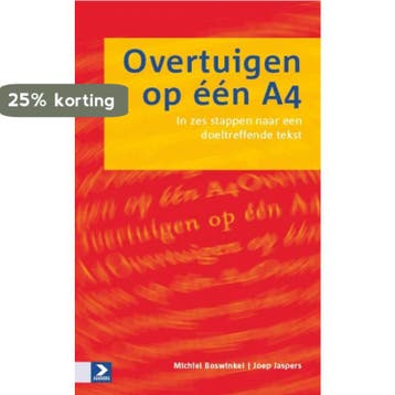 Overtuigen op één A4 - J. Jaspers 9789052618050, Verzenden, Gelezen, J. Jaspers