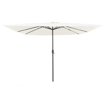 vidaXL Tuinparasol Zand 295 x 295 x 245 cm Polyester en, Verzenden, Nieuw, 2 tot 3 meter