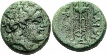 280-230 v Chr Adaios Koenigreich Thrakien Bronze 280-230..., Verzenden