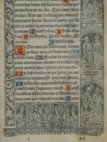 Vostre - Leaf from a book of hours, printed on vellum - 1502, Antiek en Kunst, Antiek | Boeken en Bijbels