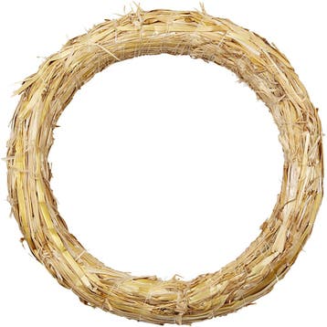 Krans van stro, d 27 cm, dikte 3 cm, 1 stuk, Nieuw