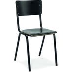 School Eetkamerstoel Workliving - Hout Zwart, Verzenden, Zwart, Nieuw, Hout