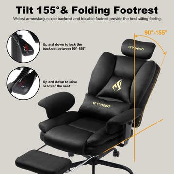 Ergonomische Bureaustoel -  Office Chair - Gamestoel - Volwa, Verzenden, Zo goed als nieuw