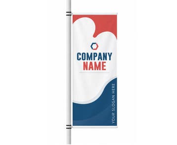 Lantaarnpaal banner 75x100cm, Diversen, Vlaggen en Wimpels, Verzenden, Nieuw
