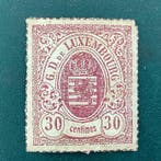 Luxemburg 1865 - 30 cent wapenschild met perforatie - MH -, Gestempeld