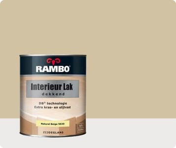 RAMBO INTERIEUR - VLOER LAK DEKKEND ZIJDEGLANS - Naturelb..., Beige, Nieuw, Ophalen of Verzenden, Lak