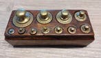 Antieke Franse Messing Gewichten – Compleet Geijkt Set (1 g