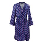 Marc Aurel • blauwe overslag jurk • 36, Kleding | Dames, Jurken, Marc Aurel, Nieuw, Maat 36 (S), Verzenden