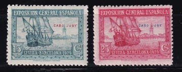 Kaap Juby 1929 - Postzegels Spanje Habilitatie JJBY - Niet, Gestempeld