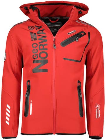 Geographical Norway Softshell Jas Heren Rood/Zwart Royaute, Verzenden, Nieuw, Rood