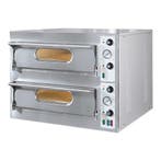 Pizza oven | 4+4 33Øcm | 9,4kW | Met chamotte bodem |, Verzenden, Nieuw in verpakking