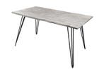 Massief houten eettafel SCORPION 140cm grijze acaciaboomrand, Huis en Inrichting, Tafels | Eettafels, Ophalen of Verzenden, Nieuw