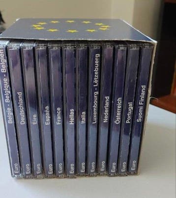 Europa. Series 1 Cent - 2 Euro 2002 (12 series) (Zonder, Postzegels en Munten