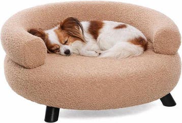 Hondenbed – Sofa hond – Sofa kat – Rond Beige – 62 x 62 x 28, Dieren en Toebehoren, Verzenden, Nieuw